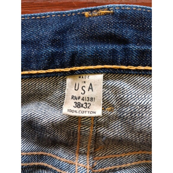 RRL Double RL Japanese Selvedge Jeans 38x32 Rinse Redline Slim Bootcut Buttonfly - Picture 5 of 12